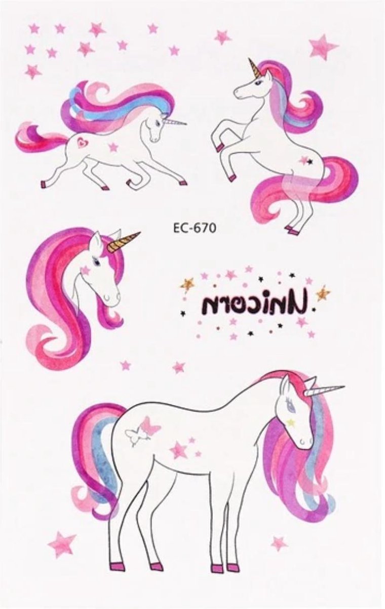   | Kinder Unicorn Plakkers - Feestjes & Verjaardagen - Roze